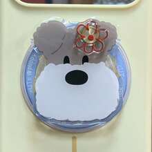 Cute 3D Cartoon Character Magnetic Phone Grip Holder, Kawaii Animal Fruit Bag‑Shaped Acrylic Finger Grip Stand, Removable MagSafe‑Compatible Phone Back Decor For Girls - Multicolor - View 9