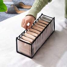5pcs Fabric Drawer Dividers Storage Organizer Boxes, Multi-Compartment Storage Bins, Suitable For Baby Socks, Underwear And Nursery Small Items - Multicolor - View 24