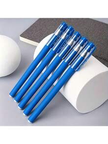 Large Capacity Gel Pen Set, 0.5mm Blue Ink, Comfortable Grip, Smooth Writing, Perfect For Note-Taking And Writing, Ideal Choice For Office And School Supplies, Birthday Gift, New Year Gift And Friend Gift! - Multicolor - View 4