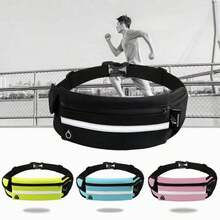 1Pc Reflective Sports Running Waist Belt, Adjustable Elastic Phone Storage Pouch, Outdoor Workout Daily Accessory, Christmas Gift - Multicolor - View 8