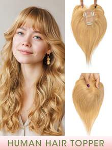 Women's Hair Topper, Suitable For Thinning Hair, 8-14 Inch Hairpiece With Lightweight Clip-In Bangs, Realistic Scalp And Parting, For Daily Wear - Multicolor - View 39