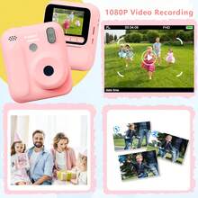 Instant Print Camera HD SD Card Portable Handheld Toy Suitable For Outdoor Birthday Holiday Gift For 3-12 Years Old Children - Multicolor - View 5