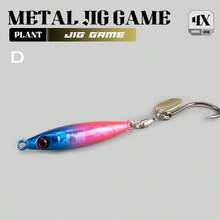 1PC 10‑30g Long Cast Metal Jig Lure With Rotatable Single Hook Spinner Blade Hard Fishing Bait For Bass Mackerel Trout Saltwater Freshwater Inshore Offshore - Multicolor - View 28