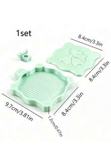 Magnetic Bowknot Diamond Painting Tray With Magnetic Lid To Prevent Bead Spillage, Wavy Edge Bowknot Design, Practical Divided Bead Slots, Suitable For DIY Diamond Painting Crafts, Bead Sorting And Storage, Easy To Use, Dedicated Tool Tray For Diamond Painting - A - View 16