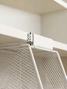 Mirror Cabinet Hanging Iron Storage Rack Makeup Organizer Bathroom Vanity Organizer Mesh Basket Storage Solution Wall Mounted Cabinet Kitchen Organizer Home Organization Storage Shelves - View 9