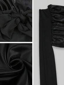 1pc Luxury Silk Satin Sleep Cap With Drawstring Adjustment, Comfortable Fit, Unisex, Suitable For Overnight Hair Care. Featuring Comfortable Pleated Design, Made Of Silky Satin, Soft And Smooth Touch. - Multicolor - View 4