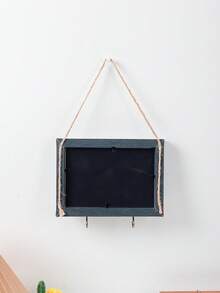 1pc Hanging Photo Frame With Bottom Hooks, Wall Mount Picture Frame For Photo Display, Multi‑Hook Design For Hanging Ornaments Shell Pinecone, Home Wall Decor For Bedroom Living Room Gallery Wall, Gift For Housewarming - Multicolor - View 8