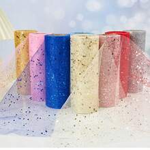 10 Yards Shiny Sequin Tulle Roll - An Ideal Choice For Party Decorations, 6-Inch Wide Sequin Mesh Ribbon, Suitable For DIYcrafts, Ballet Skirt Accessories, Wedding Backdrops, Birthday Parties, Baby Showers, Stage Decorations, Sewing, Etc. - Multicolor - View 2