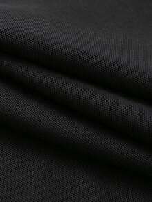 Men's Spring/Autumn Fashion Casual Loose Fit Long Sleeve Polo Shirt With Turn-Down Collar, Suitable For Daily Commute And Travel - Black - View 10