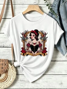 Women T-Shirts - White - View 2