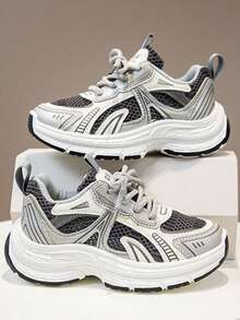 Spring American Style New Sports Shoes Fashion Casual Soft Sole Kids Shoes For Girls And Boys - Black - View 2