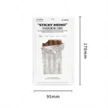 1pc Sticky Note Memo Pads, 30 Sheets/Pack, Simple Student Memo Notes N-Times Adhesive, Suitable For School, Office, Home Memo Notes, Back To School Gift, Halloween, Christmas - one-size - View 2