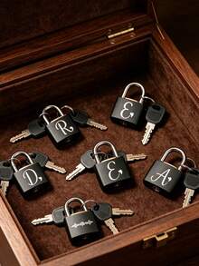 Metal Mini Padlock With 2 Keys, Mini Combination Lock, No Assembly Required, Waterproof, Luggage Lock With Keys, Locker Lock Small Luggage Padlock, Suitcase Lock Metal Key Padlock, Suitable For Luggage, Pencil Case, Backpack, Travel Accessories, School Gym Locker, Sports Locker, Fence, Toolbox, Graduation Season, Back To School, Teacher's Day Gift - Multicolor - View 5