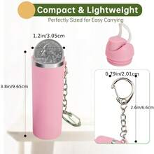 1pc Multi-Color Mini Lipstick Perfume Storage Keychain, Portable Hook, Lightweight Bag Charm, Daily Gift, Suitable For Backpack And Handbag Decoration - Multicolor - View 4