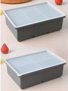 1pc Silicone Ice Cube Tray With Lid - Large Capacity Soft Ice Mold Suitable For Refrigerator, 1 Cup Size For Soups, Stews, Sauces - Dishwasher , Great For Christmas, Halloween, Easter, Thanksgiving - Multicolor - View 25