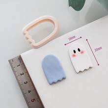 Halloween Ghost With Expression Polymer Clay Cutters | Halloween Cutters | Clay Earring Cutters, Polymer Clay Cutters For Jewelry Making - Beige - View 8