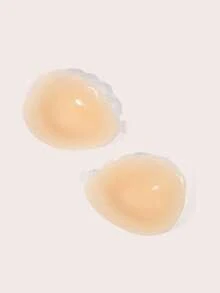Lignisse Shell Shape Sticky Bra Invisible Push Up Front Closure Strapless Backless Self-Adhesive Seamless Lift Gathering Nipple Cover Women Intimates - Apricot - View 4