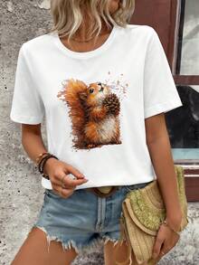 Women T-Shirts - White - View 6