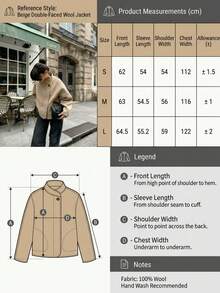 Women's Versatile Pocket Button Long Sleeve Coat For Daily Wear - Brown - View 2