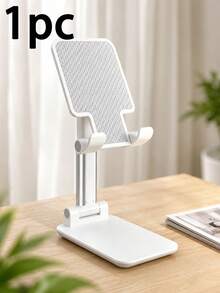 1pc Multi-Function Adjustable Angle Desktop Phone Stand, Stable Non-Slip Base, Hands-Free, Suitable For Watching Movies, Browsing Videos, Live Streaming, Online Classes, Lightweight And Portable, Home, Dorm, Office, Compatible With Multiple Phone Models, Practical Slouchy Phone Support Stand - Support - View 14