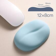 EIGIIS Soft Coffee Bean Shaped Wrist Rest, Comfortable Silicone Gel Ergonomic Pad, Cute Small Hand Pain Relief Support Cushion With Gel Filling, Suitable For Laptop, Computer, Office And Home - View 13