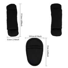 3-Piece Stroller Shoulder Pad, Child Car Seat Belt Pad, Stroller Crotch Strap Protector Set, Baby Carriage Accessories - Multicolor - View 11