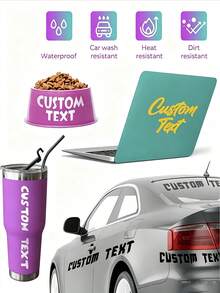 1/10/20pcs Stiker Transfer UV Kustom, Kustomisasi Teks Kategori Ruang, Produksi Pelabelan Node Pengaturan, Dekorasi & Penyegelan Peralatan Kaca, Transformasi Tampilan Kotak Hadiah Dekorasi Lembut, Dekorasi & Pengaturan Adegan Dalam Ruangan - MultiWarna - View 4