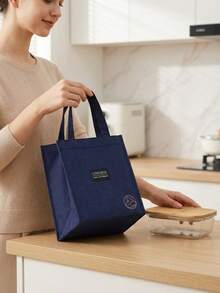 Portable Large Capacity Insulated Cooler Bag, Waterproof Non-Deformable Easy To Clean, Multi-Functional Canvas Tote Lunch Bag, Suitable For Picnic, Daily Use, Work, Outdoor, Date, Party, Camping, Office, School, Restaurant, Kitchen, Beach, Gift - Multicolor - View 10