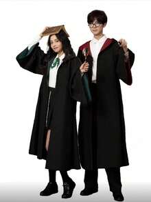 1PC Academy Style Wizard Headmaster Magic Robe Stage Performance Costume, Unisex, Suitable For Ball Party Wear, COSPLAY Role Play Outfit,Halloween - Multicolor - View 6