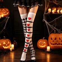 1 Pasang Kaos Kaki Selutut Wanita Motif Halloween, Modis dan Nyaman, Lembut dan Membentuk, Sempurna untuk Acara Pesta, Cosplay, dan Aktivitas Luar Ruangan - MultiWarna - View 5