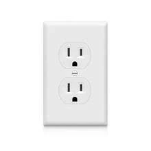 Switch Socket Wall Plate Set 1/2/3 Gang White Flame Retardant Standard US Size Decorative Cover Plate Multiple Sizes Available For Home Decoration - White PC Panel - View 3