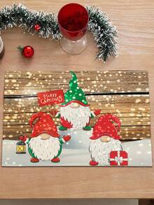 1/2/4/5/6/8pcs Digital Printed Placemats, Christmas Pattern Printed Placemats Table Decor, Suitable For Daily, Holiday, Party, Birthday, Wedding, Dinner, Kitchen, Dining Room And Home Textile Decoration - Multicolor - View 10