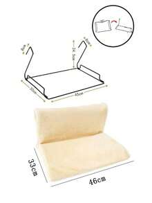 1pc All-Season Hanging Cat Hammock, Cat Bed, Comfortable Soft Washable Cat Hammock For Sleeping, Suitable For Stair Railings, Windows And More (Suitable For Cats Up To 10kg) - 45cm*30cm*24.5cm - View 3