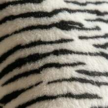 1pc Comfortable Faux Fur Tiger Stripe Pillowcase, Soft Plush Animal Pattern Square Decorative Cushion Cover, Suitable For Living Room Sofa Bed, Pillow Insert Not Included - Black - View 6