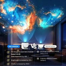 13-In-1 Galaxy Projector Light With Rotating Images - 180° Adjustable Bracket, Dimmable, 1h/2h Timer, USB Powered, Bedroom Sleep Aid, Astronomy Enthusiast Gift, Home Planetarium Decor, Holiday Atmosphere Light - Multi-color light - View 7
