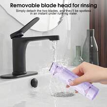 Hair Removal Device, Women's Dual-Head Shaver, Intimate Area Trimmer, Electric Razor, Unisex Epilator - Upgraded Version - View 9