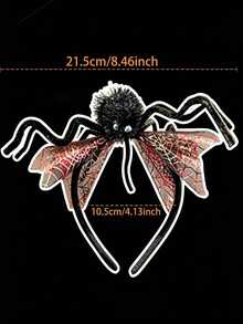 Spider Web Headband Halloween Creative Funny Hair Accessory Party Cosplay - Multicolor - View 5
