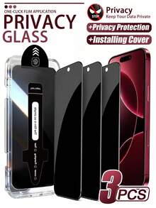 Gorilla Hero 3pcs Privacy Screen Protector, With Dust-Free Installation Kit, One-Cover One-Pull, Easy And Accurate Installation, Precise Cutout Design, No Camera Obstruction, Significant Privacy Protection, Compatible With IPhone Ultra/18 Pro Max/18 Pro/18/17E/17 Pro Max/17 Pro/17 Air/17/16 Pro Max/16 Pro/16 Plus/16/15 Pro Max/15/14/13/12 And Other Models. - Black - View 14