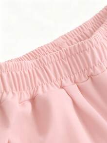 2pcs Girls Straight Leg Casual Sports Pants, Cute Cat, Bow And Milk Pattern, Comfortable Autumn/Winter New Fashion Long Pants - Multicolor - View 11