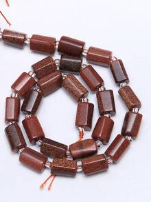 1 Strand 8-11mm Natural Garnet Amazonite Tourmaline Gems Beads Irregular Cylinder Shape Beads For Jewelry Making Diy Bracelet Accessories - Multicolor - View 36
