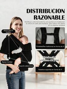 1pc Baby Portable Carrier, Lightweight And Comfortable Baby Carrier, Multi-Functional Front-Facing Carrier, Soft And Comfortable, Easy To Use, Great Gift For Baby - 1-pack Corduroy Suspenders - View 7