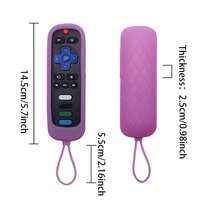 1pc Silicone Glow-In-The-Dark Remote Control Protective Case Compatible With T CL RO KU RC280TV Remote, Anti-Drop And Dirt-Resistant Protective Cover - View 8