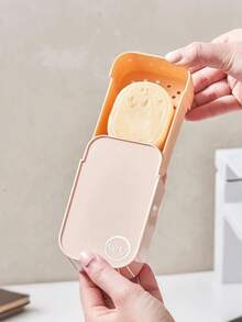 Portable Double-Layer Draining Soap Box - Nordic Style Travel Soap Box, Leak-Proof Push-Pull Sealed Design, Non-Slip Anti-Soaking Detachable Tray; Suitable For Bathroom Sink And Kitchen Countertop Storage, Ideal Gift For Travelers Or Homeowners - Multicolor - View 6