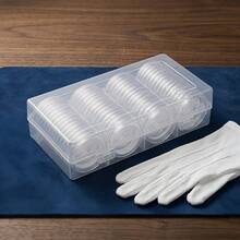 60 PCS Plastic Round Coin Storage Cases, 41mm Clear Coin Holders For Coin Collecting Organizer Supplies - A - View 5