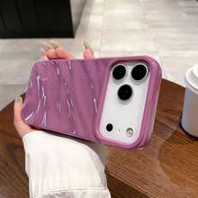 Minimalist 3D Wavy Pattern Phone Case Compatible With IPhone 18 Pro Max/18 Pro/18/17 Pro Max/17 Pro/17 Air/17/16 Pro Max/16/16 Pro/16 Plus/15/15 Pro Max/15 Pro/11/12/13/14 Pro Max/11 Pro/11 Pro Max/12 Pro/12 Pro Max/13 Pro/13 Pro Max/14 Pro/14 Pro Max Soft Shell Premium Creative - Pink - View 41