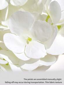 18/9/1pc White Artificial Hydrangea, Suitable For Wedding, Bridal Bouquet, Home Room Decor, Autumn Styling, Halloween, Party, Bedroom, Bathroom, Tabletop Decoration, Outdoor Scene, Back To School Theme, Wall Decor And Office - Multicolor - View 5