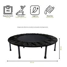 Fitness Trampolines - Black1 - View 2