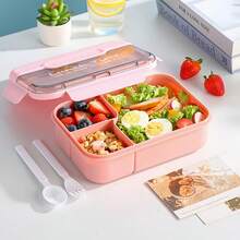 1pc Portable Lunch Box, Leak-Proof Salad Lunch Box With Spoon And Fork, Leak-Proof Lunch Container, Microwave, Freezer And Dishwasher , Suitable For School, Work, Travel, Picnic And Outdoor Dining - Multicolor - View 8
