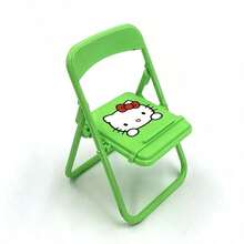 SANRIO 1PC Mini Phone Stand Hello Kitty Mini Folding Chair Phone Holder, Cute Desktop Ornament, Classic Hello Kitty Pattern! Both A Stable Phone Stand And A Healing Desktop Decoration, Foldable Design For Easy Storage, Perfect Gift Choice For Sanrio Fans Or Best Friends - Multi-color - View 11