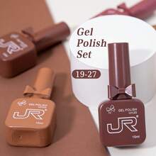 JR 126 Colors Gel Nail Polish 15ml 9pcs Set Bow & Ribbon Filled Bottle Set No Soak Off UV LED Suitable For Girls Gift - Multicolor - View 3